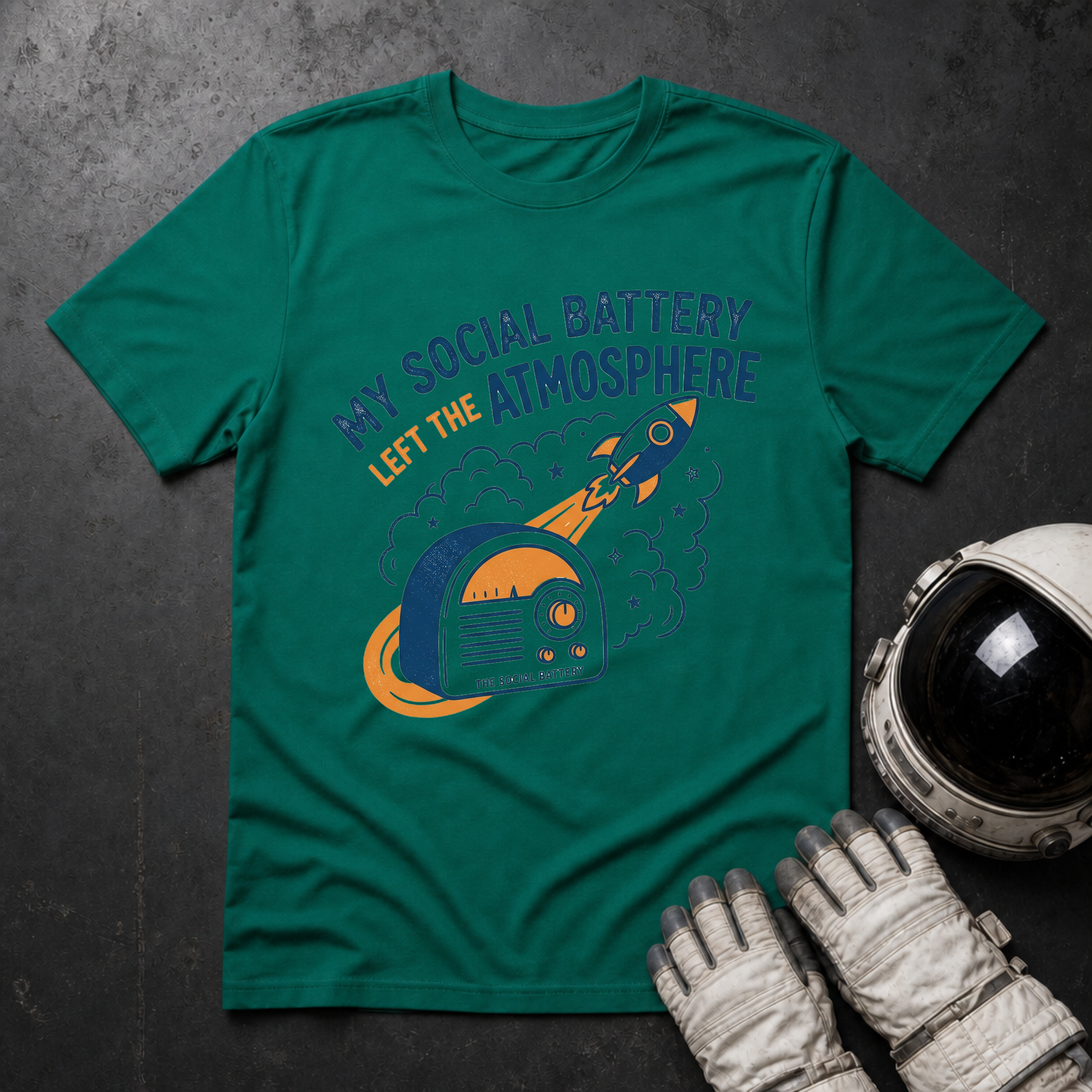 My Social Battery Left The Atmosphere 2 T-Shirt