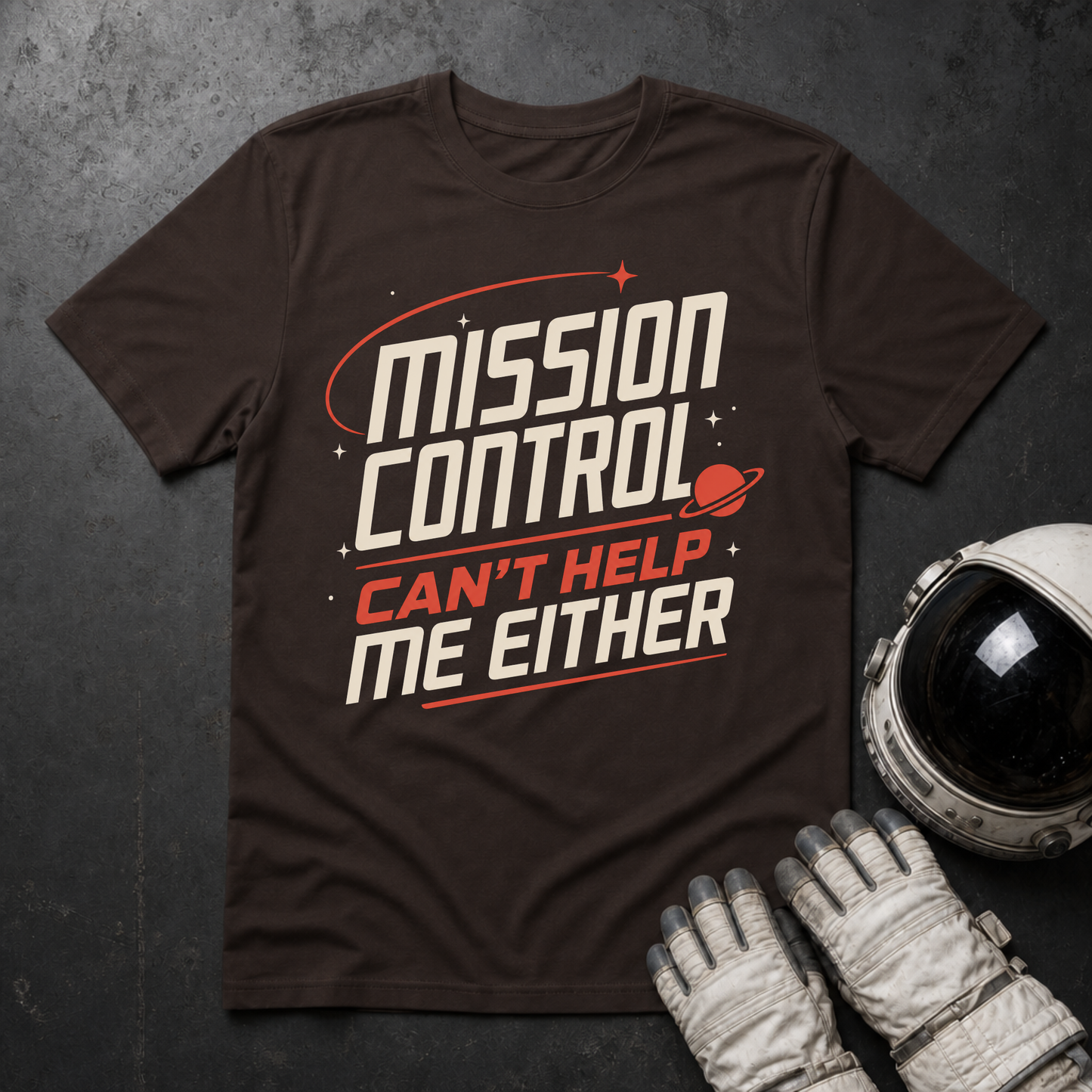 Mission Control Can't Help Me Either T-Shirt