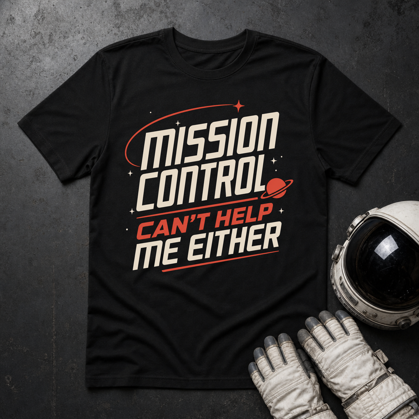 Mission Control Can't Help Me Either T-Shirt