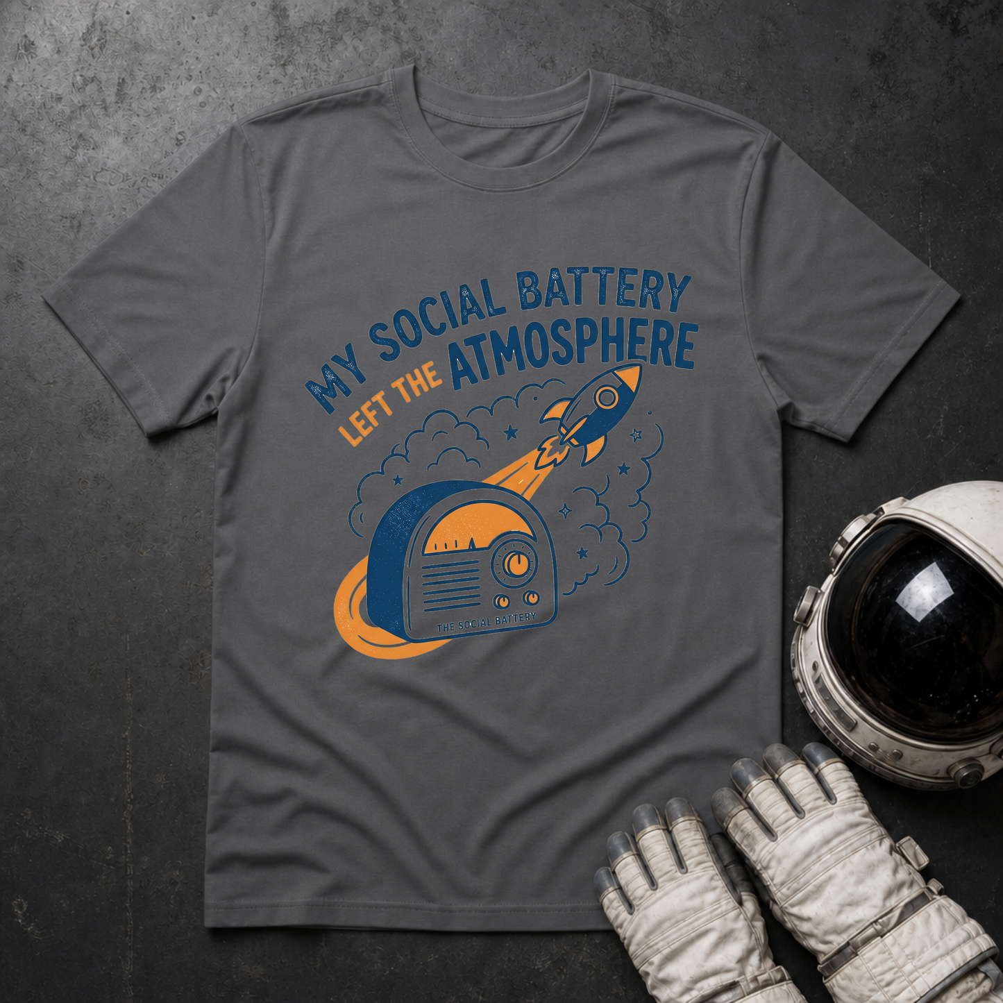 My Social Battery Left The Atmosphere 2 T-Shirt