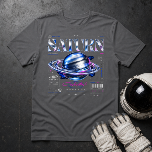 Neon Saturn T-Shirt