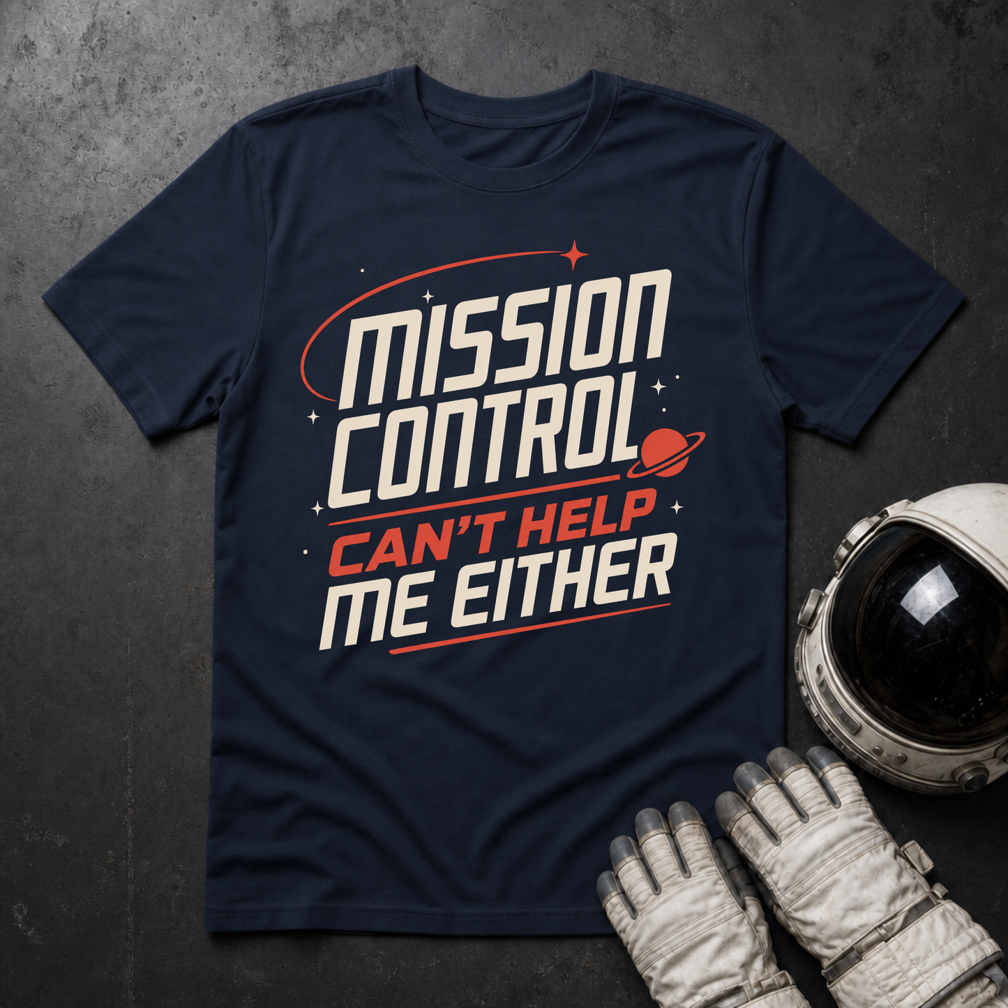 Mission Control Can't Help Me Either T-Shirt