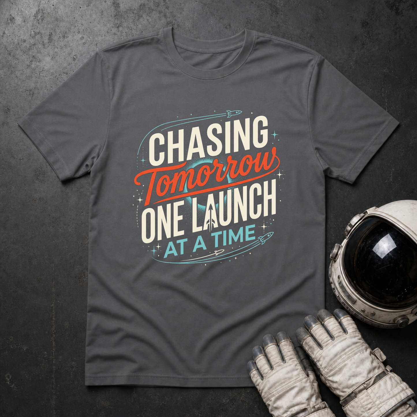Chasing Tomorrow One Launch At A Time 2 T-Shirt