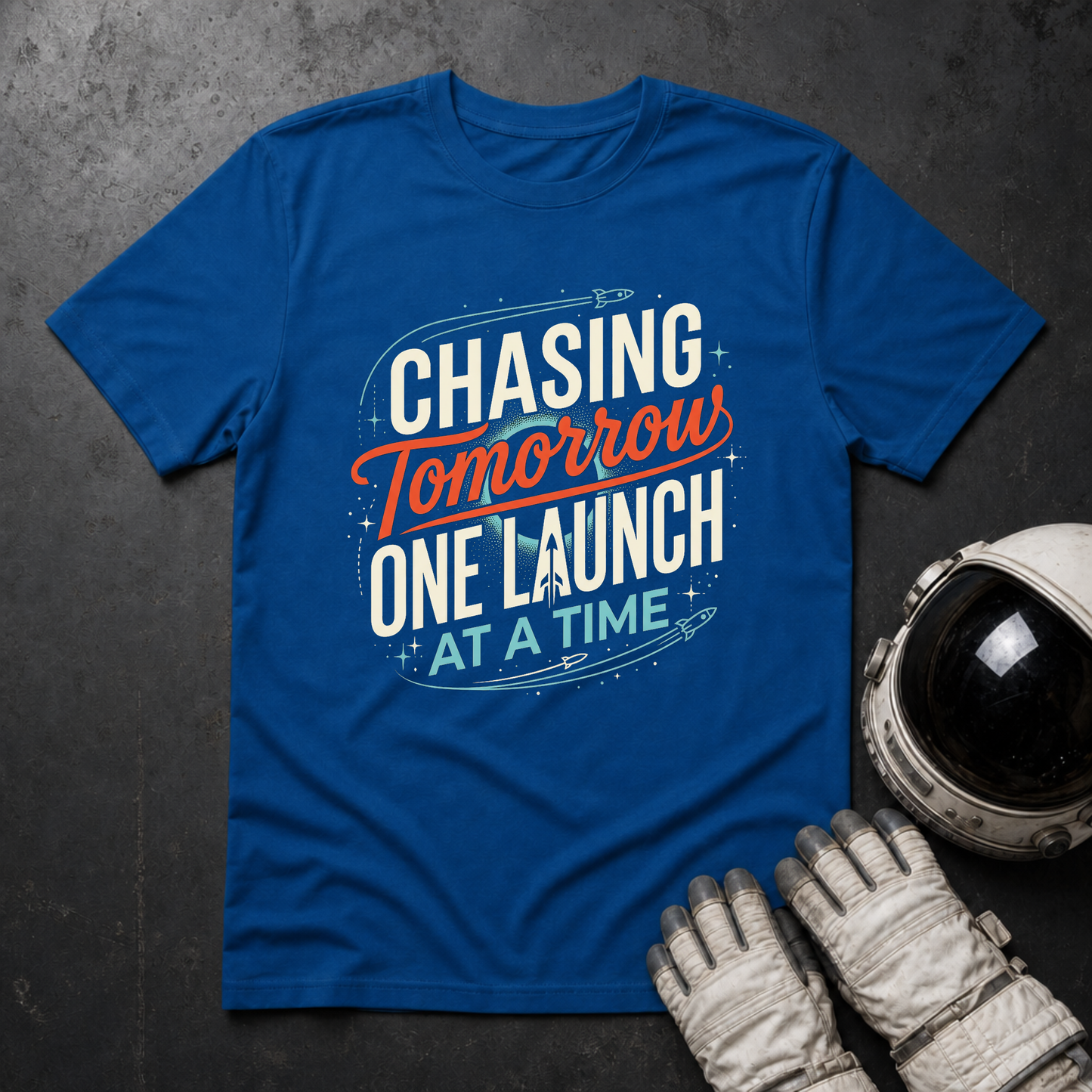 Chasing Tomorrow One Launch At A Time 2 T-Shirt