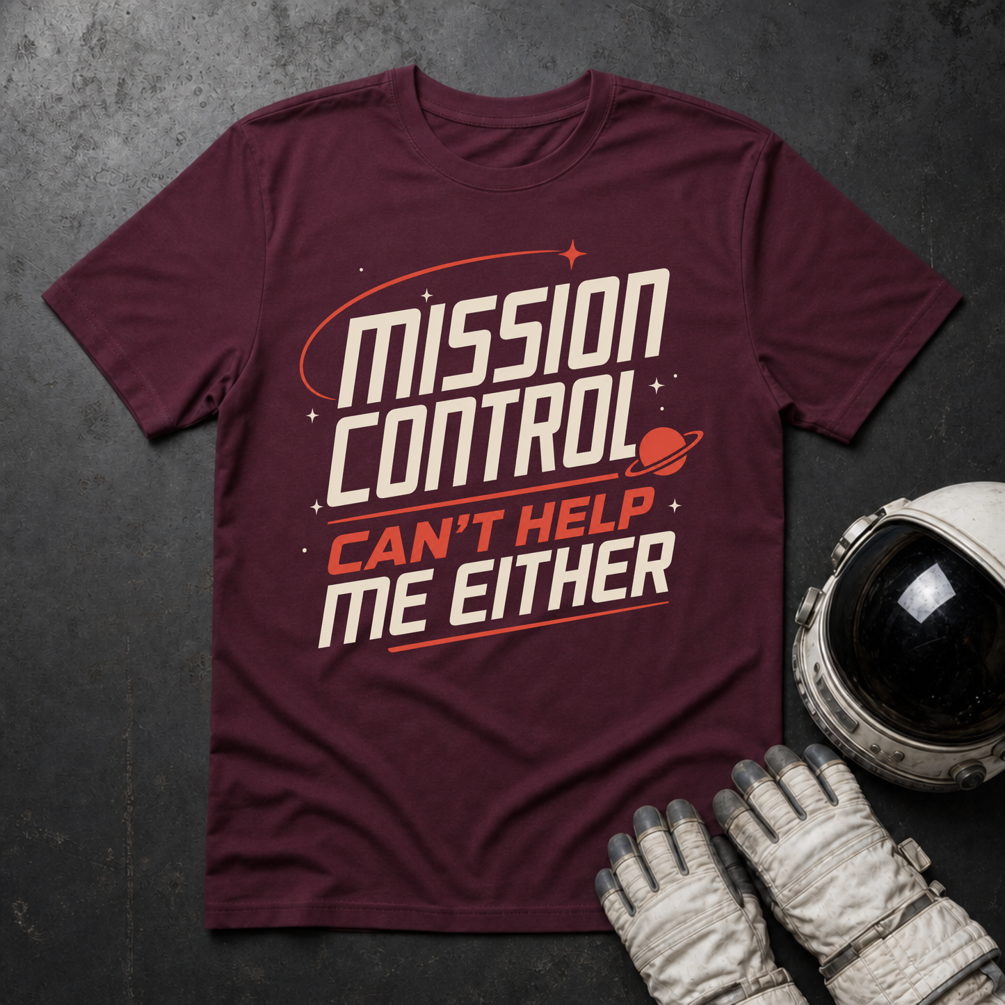 Mission Control Can't Help Me Either T-Shirt