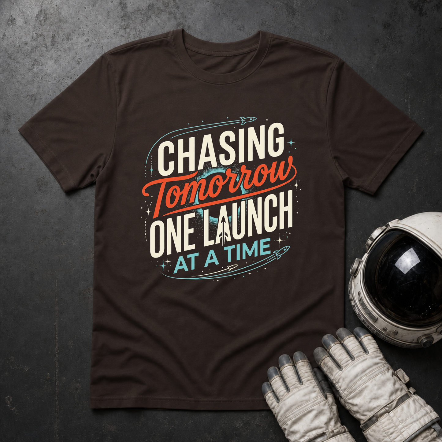 Chasing Tomorrow One Launch At A Time 2 T-Shirt