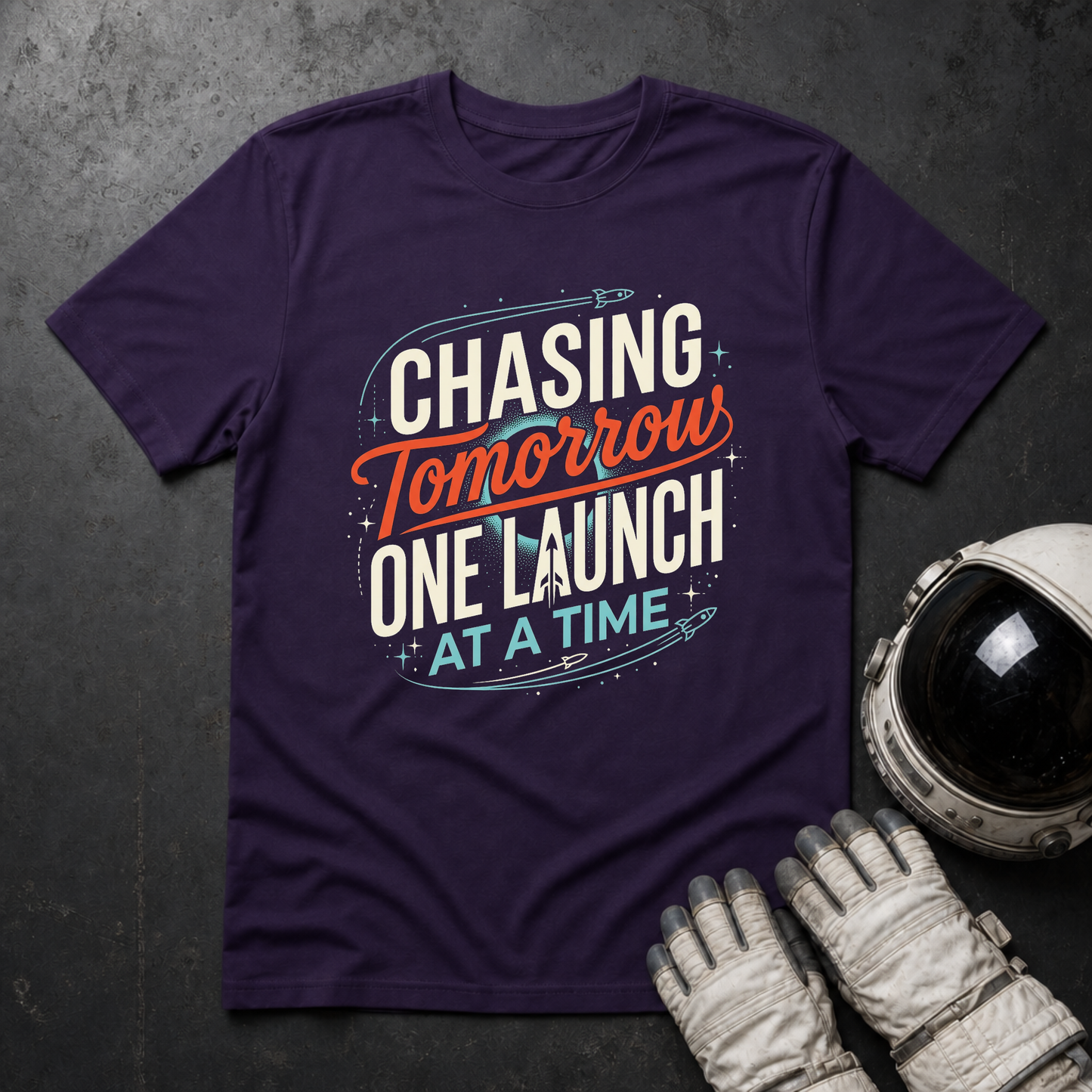 Chasing Tomorrow One Launch At A Time 2 T-Shirt
