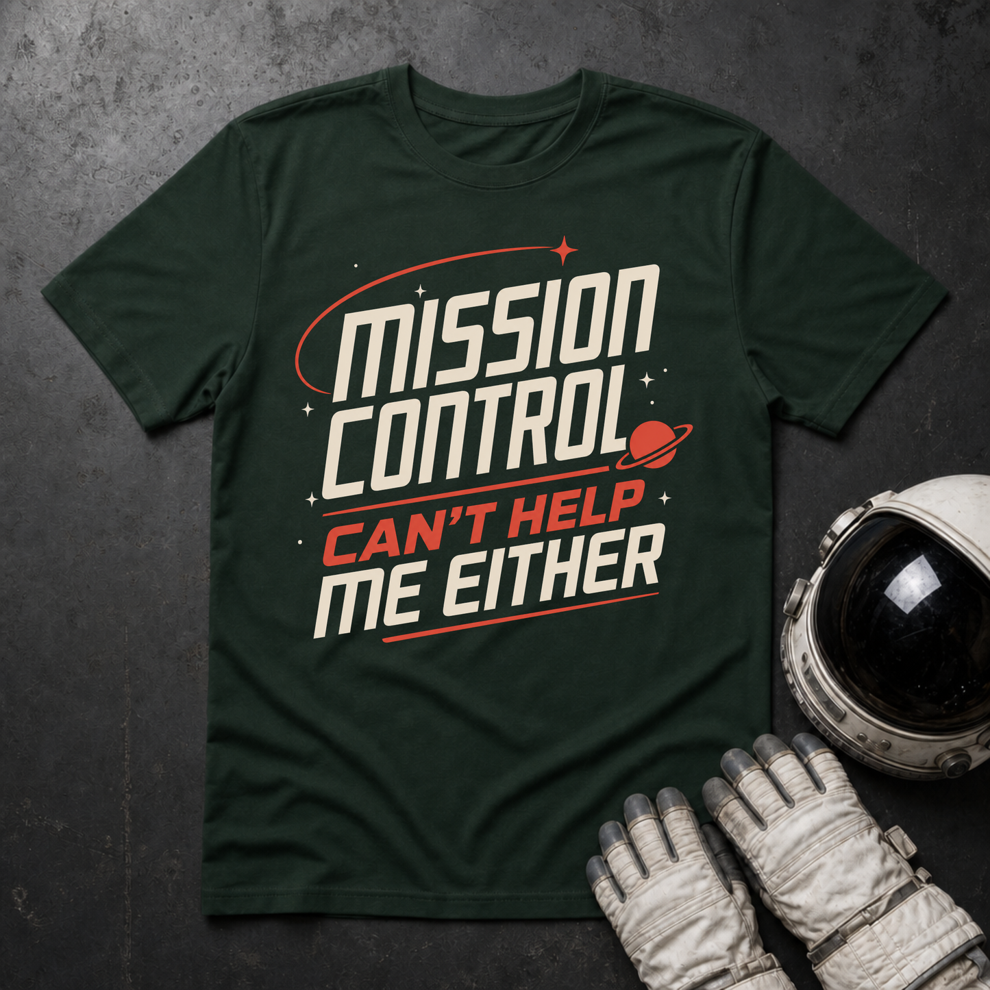 Mission Control Can't Help Me Either T-Shirt