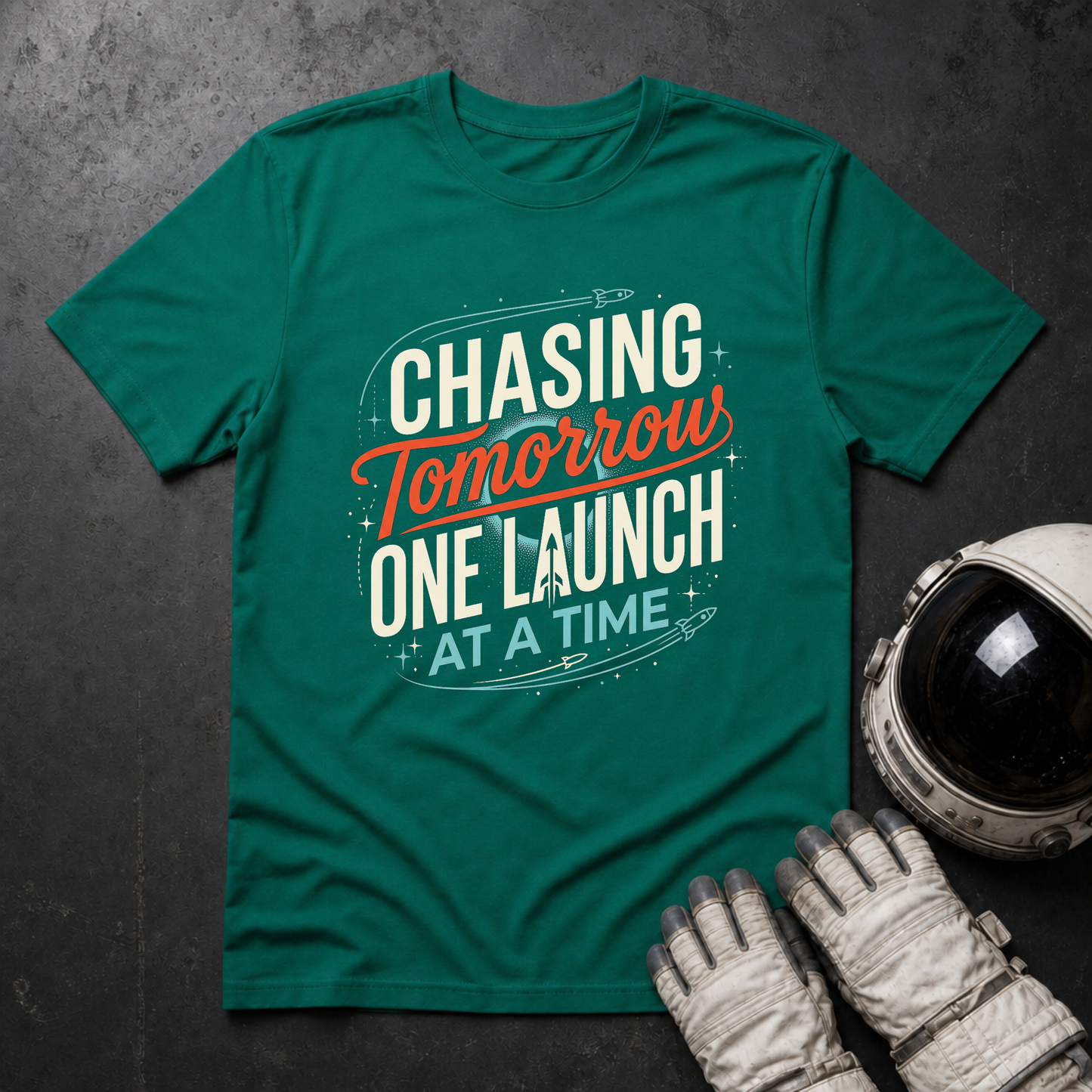Chasing Tomorrow One Launch At A Time 2 T-Shirt